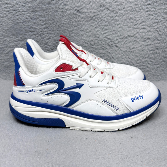 Gravity Defyer Energiya Mens Size 9.5 Walking Shoes Red White Blue Synthetic - Picture 1 of 9